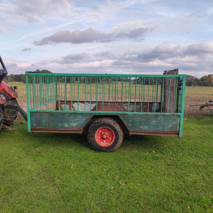 Przyczepa jednoosiowa dwukółka