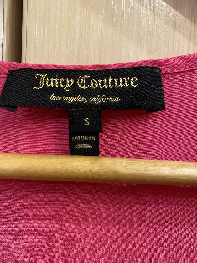 Juicy couture xs шёлк 100% оригинал Майка шёлковая блуза