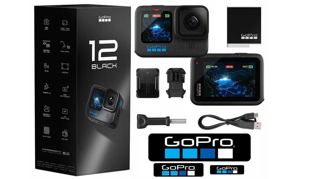 GoPro HERO12  4K Kamera sportowa PROFESJONALNA UHD Nowa