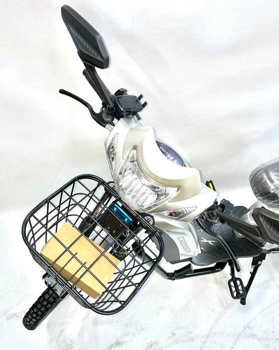 Електровелосипед Crosser E-Delta 800W 60V/15Ah 17 колеса - Сірий