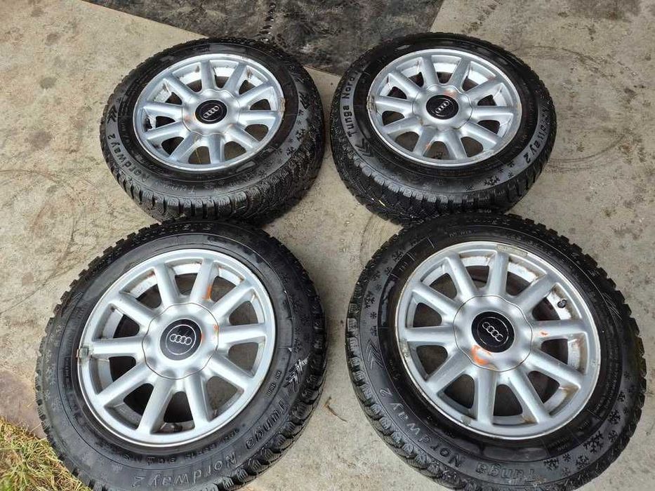 Koła felgi z oponami Audi 80 B4 zimowe