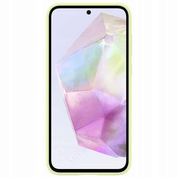 silikonowe etui Samsung Silicone Cover lime do Galaxy A35 5G