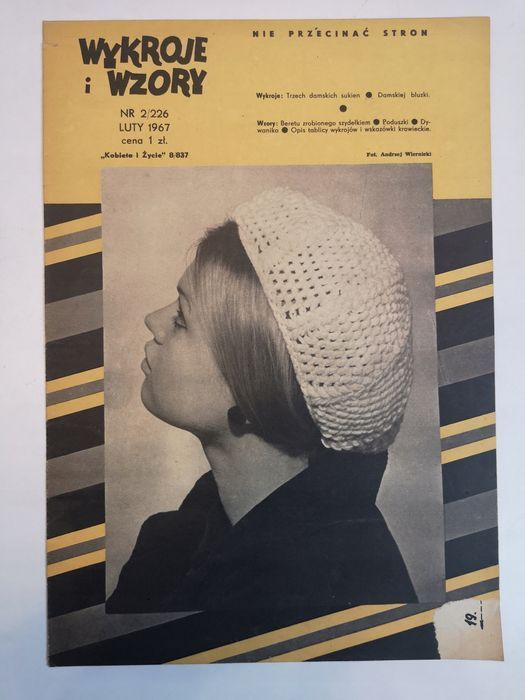 Moda I Życie 02/1967R - Wykroje I Wzory Nr 2/226