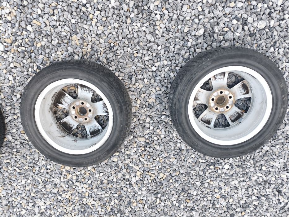 Koła SKODA felgi aluminiowe R15 2 szt opony letnie 5x100