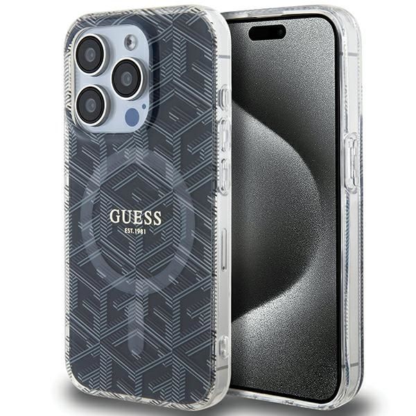 Etui Guess IML GCube MagSafe do iPhone 15 Pro Max 6.7"