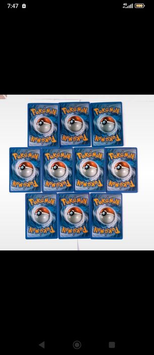 10 cartas Pokémon