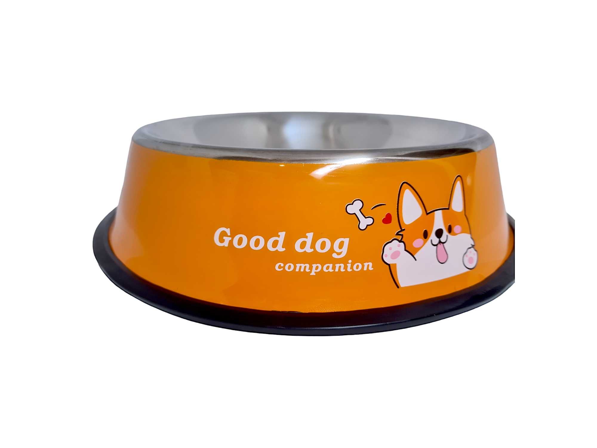 Miska metalowa dla psa 1250ml z napisem obrazkiem kolory
