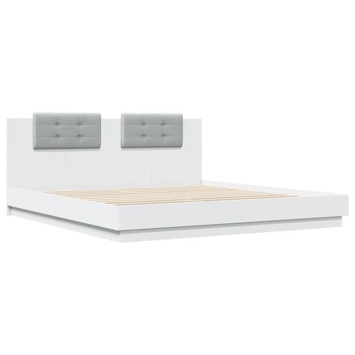 Cama com cabeceira e estrado 160x200