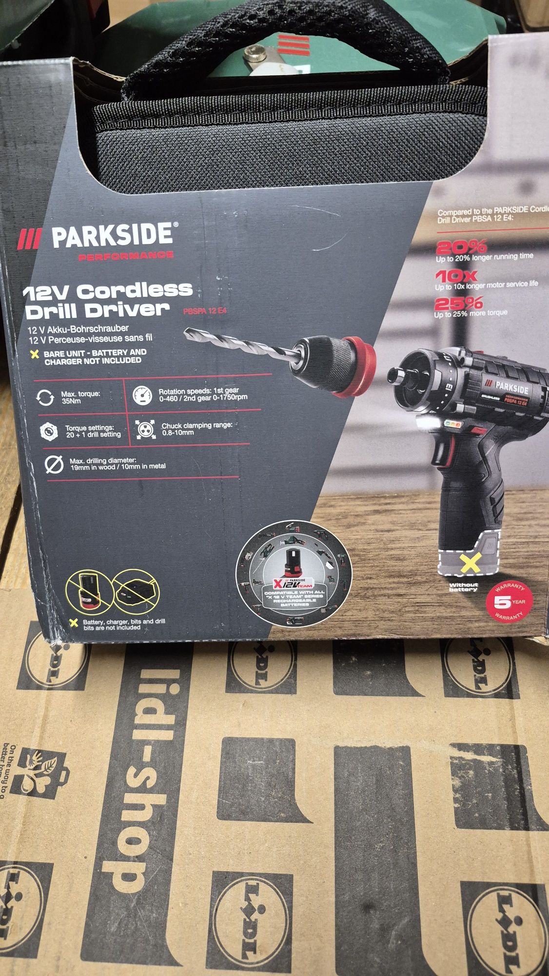 Шуруповерт PARKSIDE Performance 12v