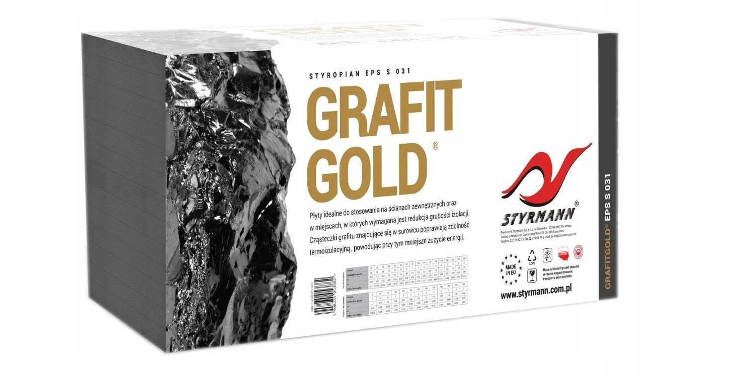 Styropian Styrmann Grafitowy EPS S 031 GRAFIT-GOLD Fasada