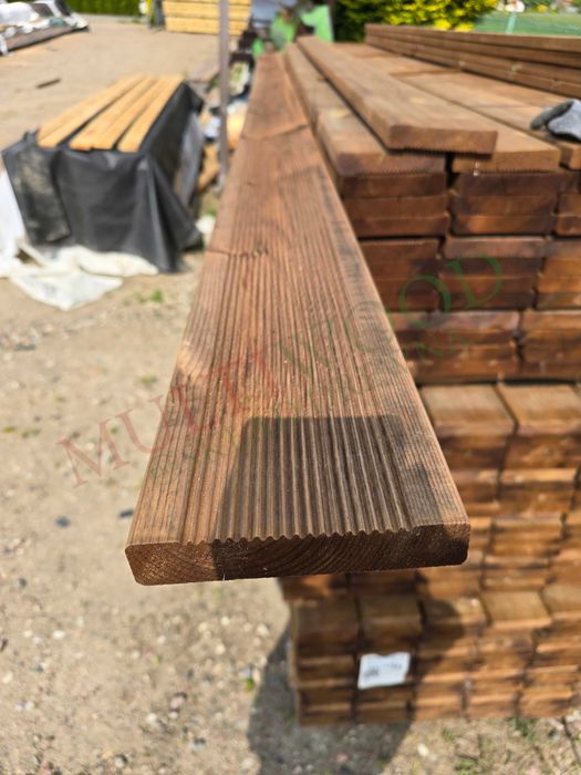 Super okazja! Deska tarasowa impregnowana ciśnieniowo ryflowana 28x145
