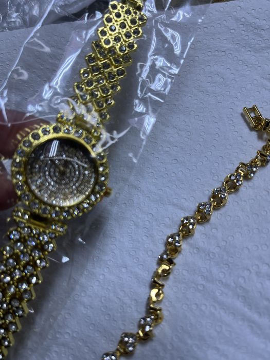 Zegarek i Bransoletka Damskie z Cyrkoniami