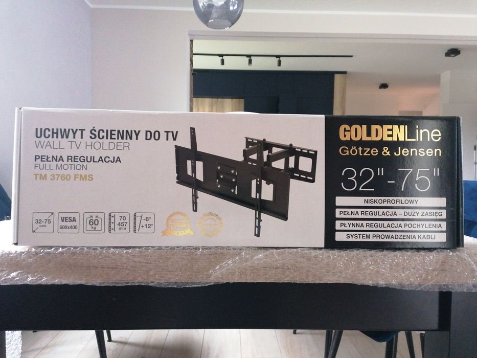 Nowy uchwyt GÖTZE & JENSEN TM3760FMS do TV 32–75″ — pełna regulacja