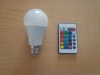 Lâmpada LED Multicores com comando