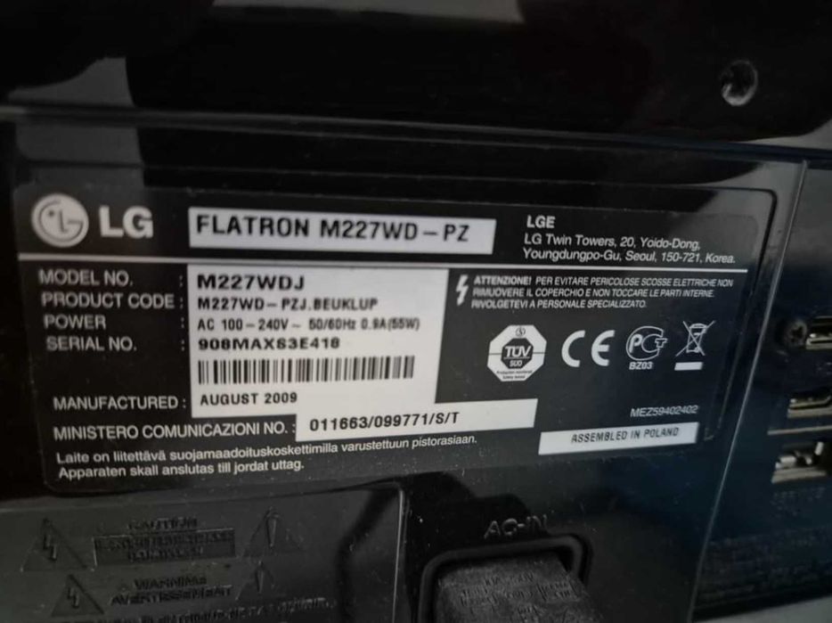 LG Flatron M227WD-PZ, 21.5" TV negociável