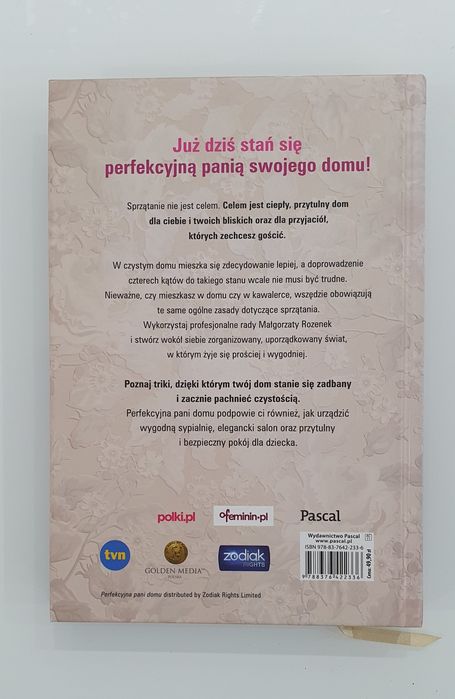 Tytuł: Poradnik Perfekcyjna Pani domu Autor: Małgorzata Rozenek Adres