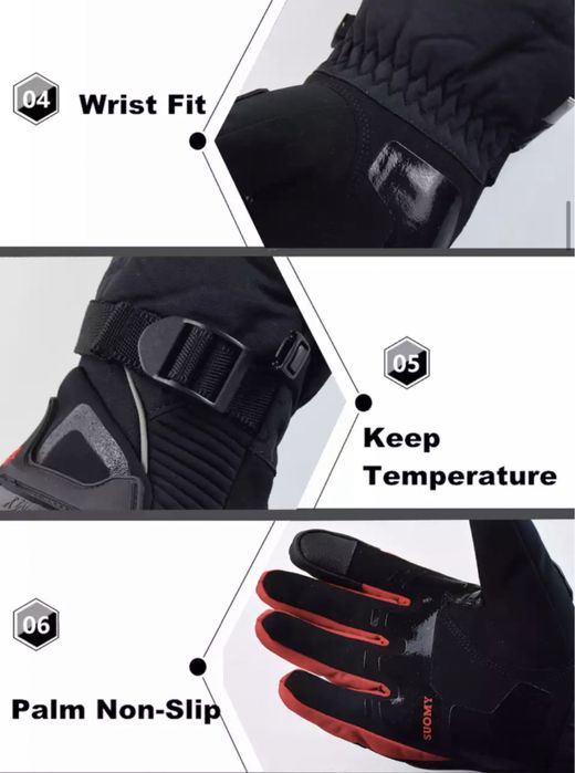 Novas - Luvas de inverno para moto Tamanhos disponíveis M, L e XL.