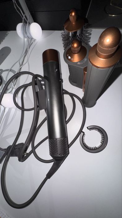 Dyson Airwrap Long Níquel/Cobre impecável, com bolsa original