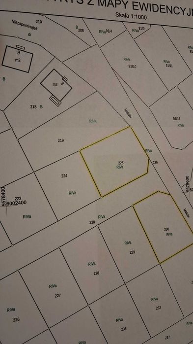 Działka ul.Niezapominajek osiedle Raduszka