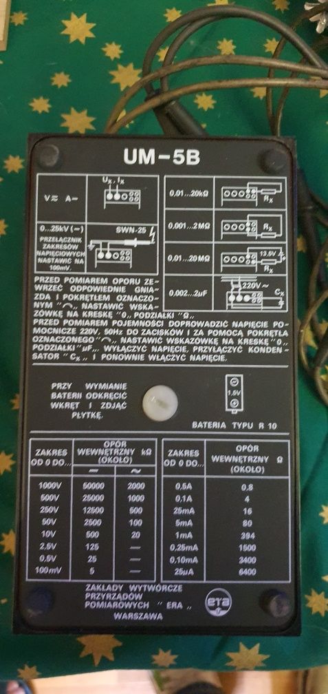 Miernik UM-5B voltomierz amperomierz