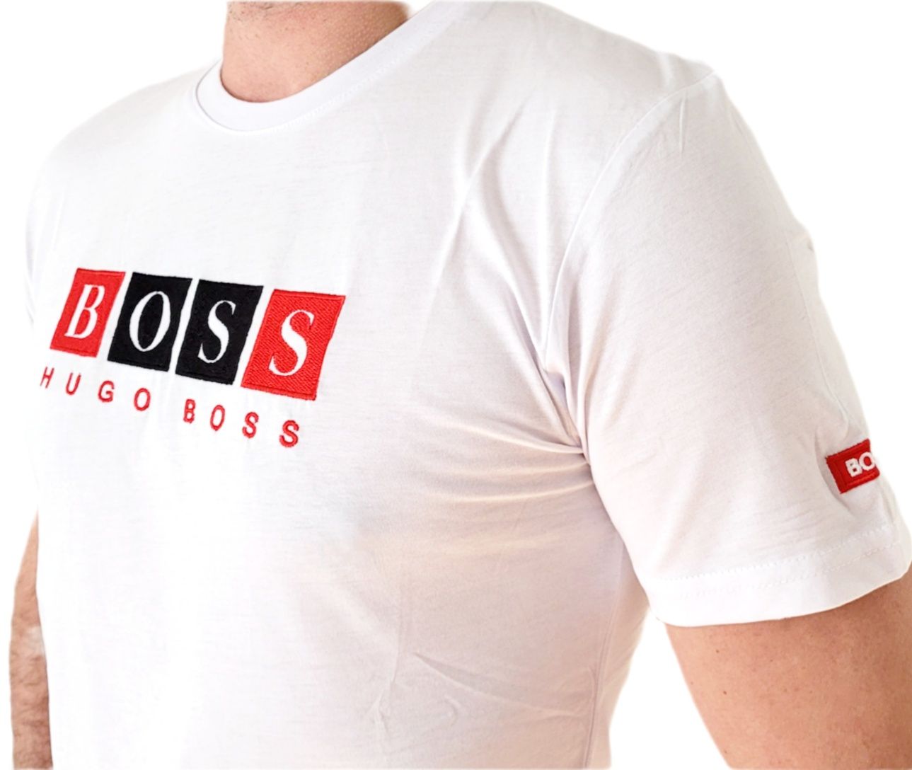 Koszulka T-Shirt męski Hugo Boss biała  M=3XL Wyprzedaż