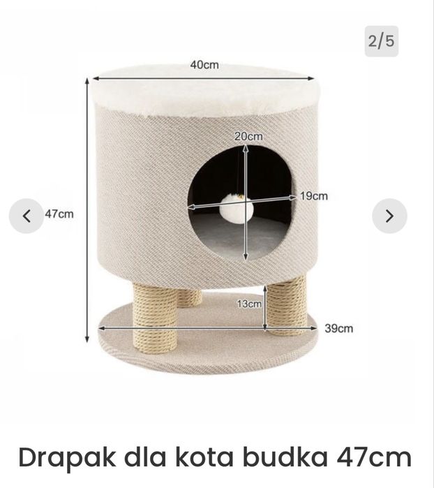 Drapak dla kota budka domek
