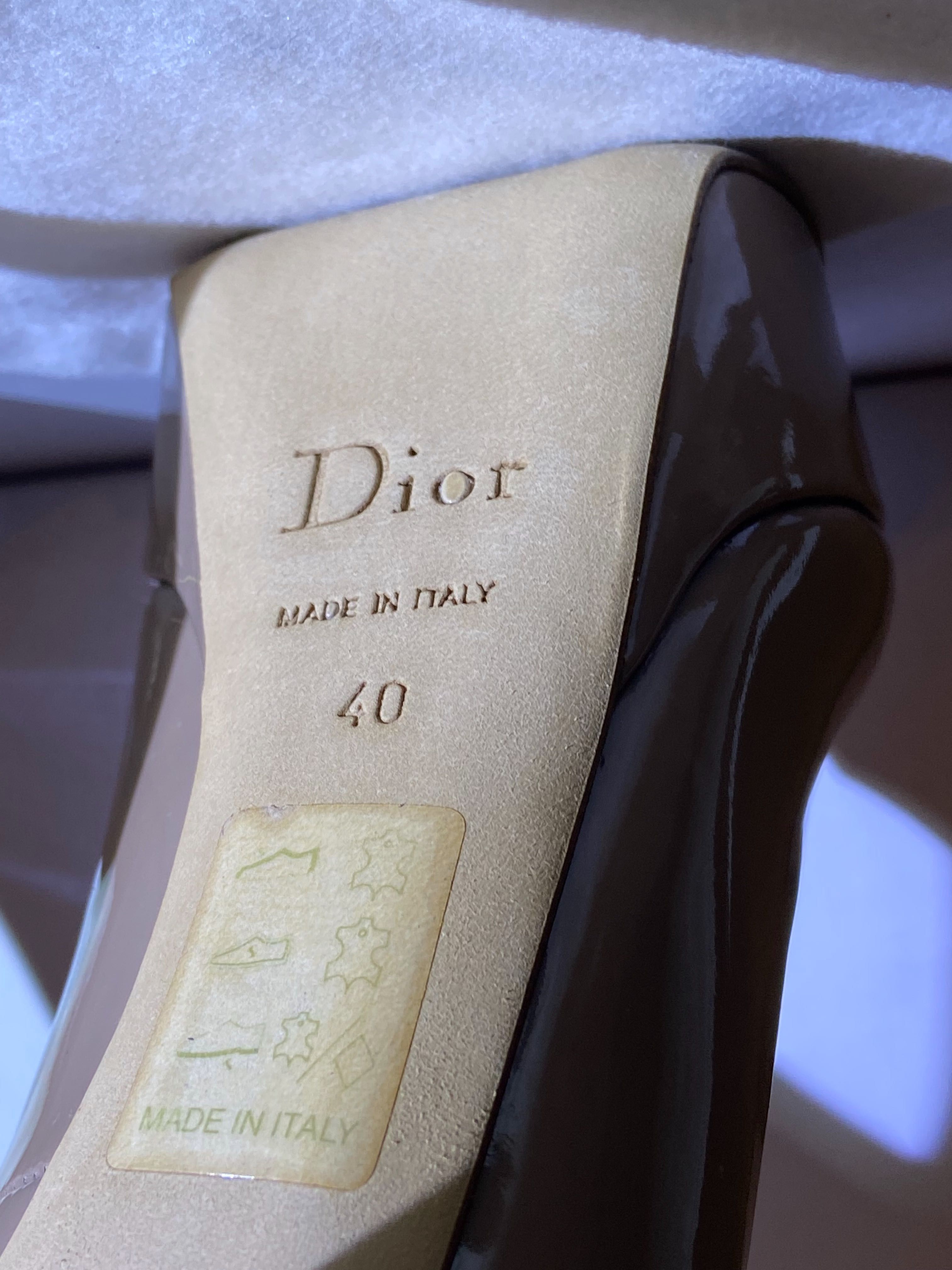туфли Christian Dior, ОРИГИНАЛ, беж лак кожа, идеальное состояние.Торг
