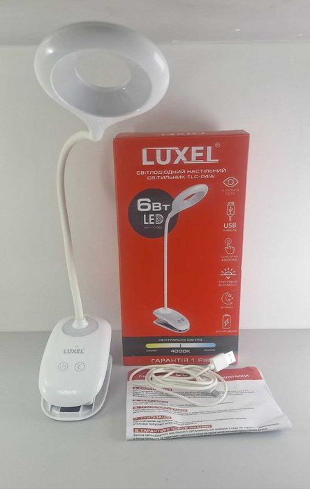 Світлодіодний настільний світильник Luxel TLC-04W