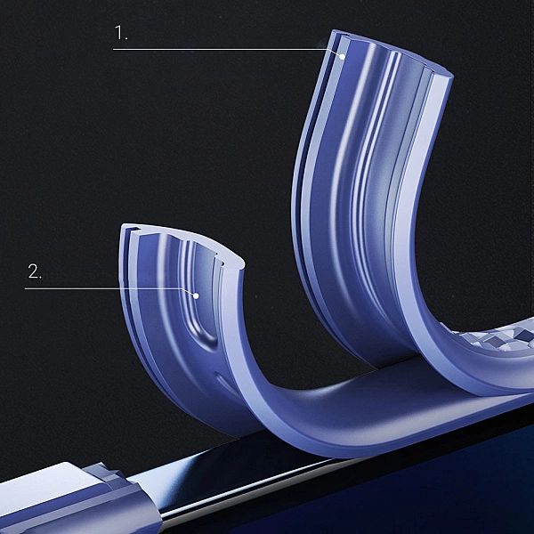 Etui Frigate Pancerne niebieski + szkło do iPhone 12 mini