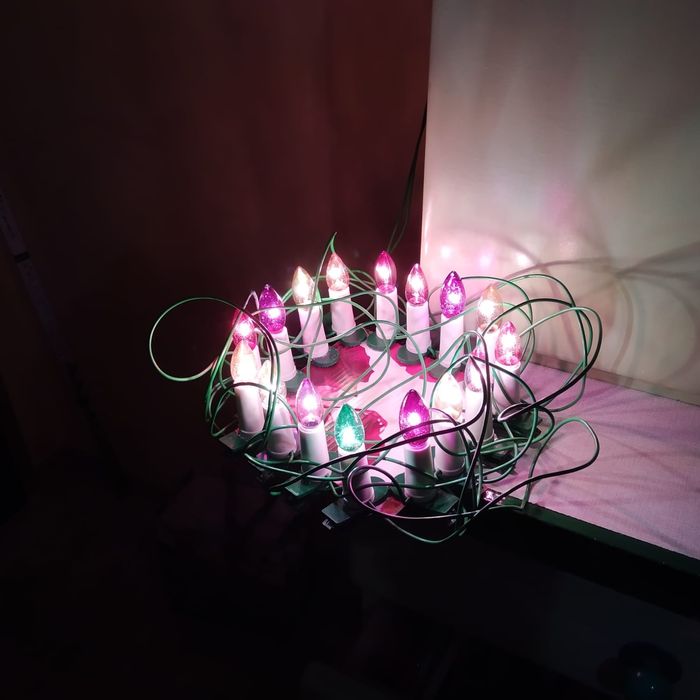 Lampki choinkowe z okresu PRL retro