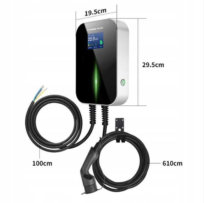 Domowa stacja ładowania samochodów Wallbox BESEN 22kW APP IP66
