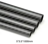 Карбонова трубка 3k twill 5*3.5*1000мм