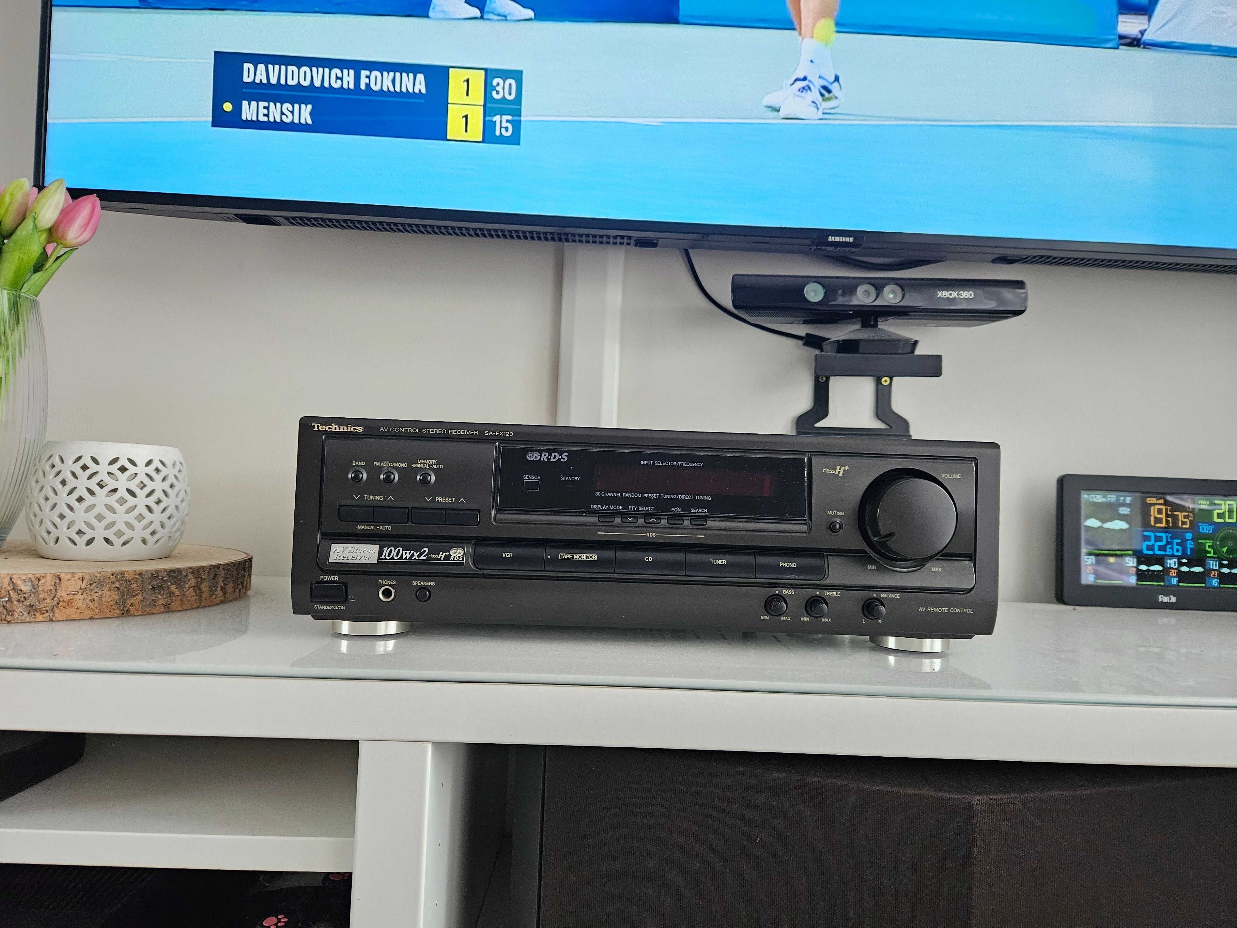 OKAZJA Wzmacniacz stereo Phono Bluetooth 4ohm 8ohm Technics sa gx  120