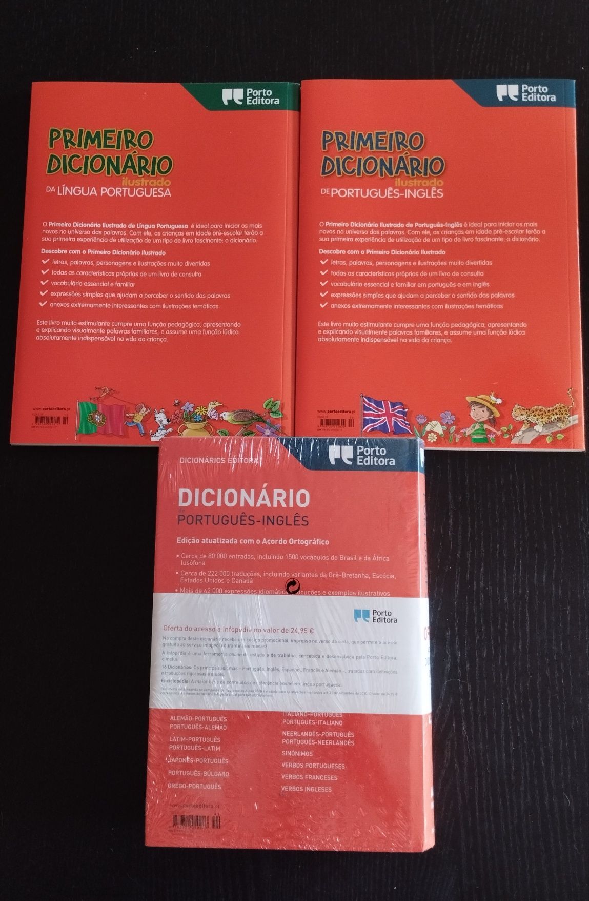 Vários dicionários  - português / língua portuguesa / inglês
