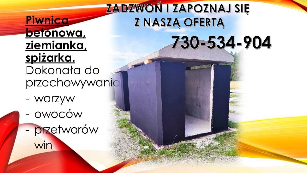 Betonowa piwniczka ogrodowa, ziemianka, spiżarka, piwnica, piwniczki