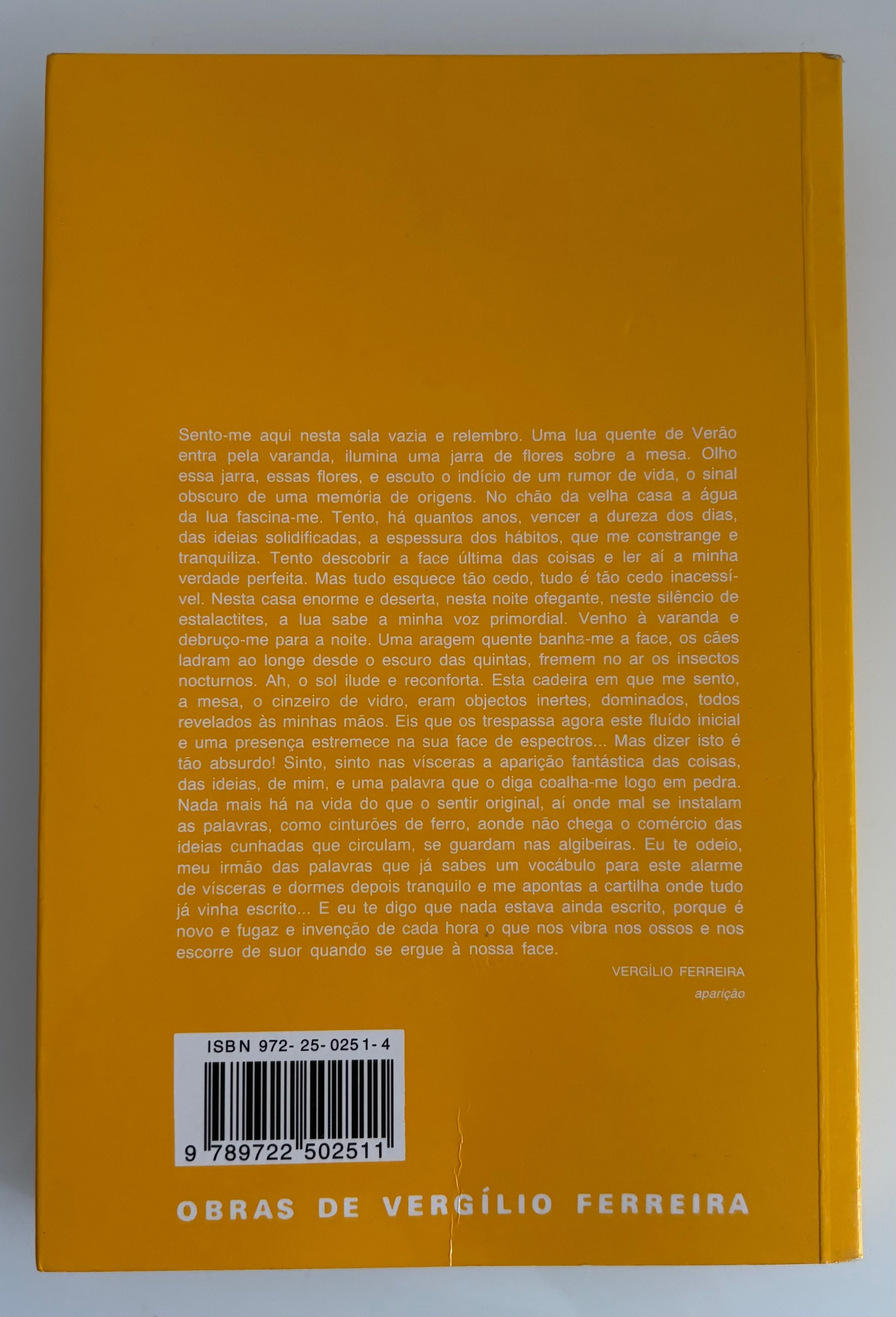 Livro “Aparição” - Vergílio Ferreira