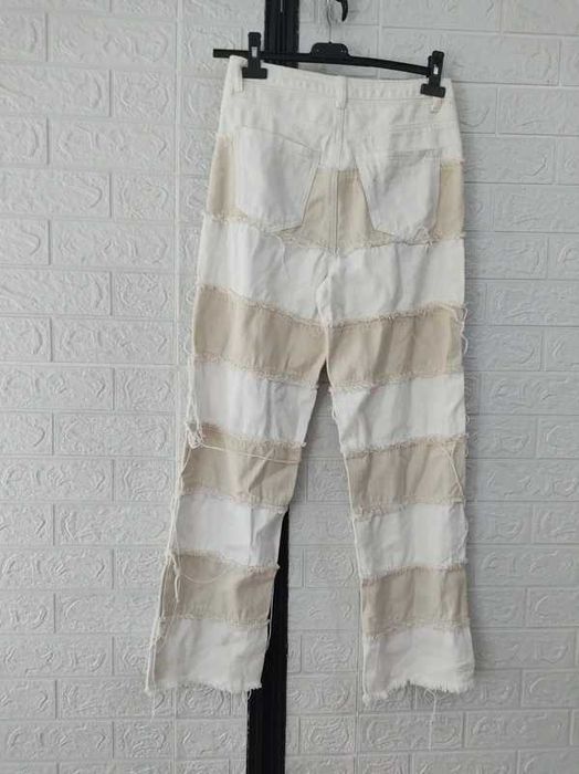 Spodnie rozmiar s wysoki stan szerokie nogawki cena 18 zł