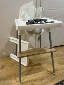 Ikea antilop krzesełko do karmienia tacki pasek podnozek alantkowe