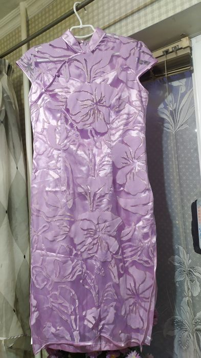 Платье женское шелковое