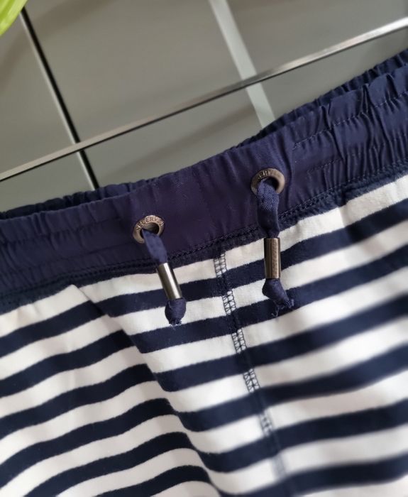 Nowa spódnica mini sportowa Reserved 38 M paski biało-granatowa styl m