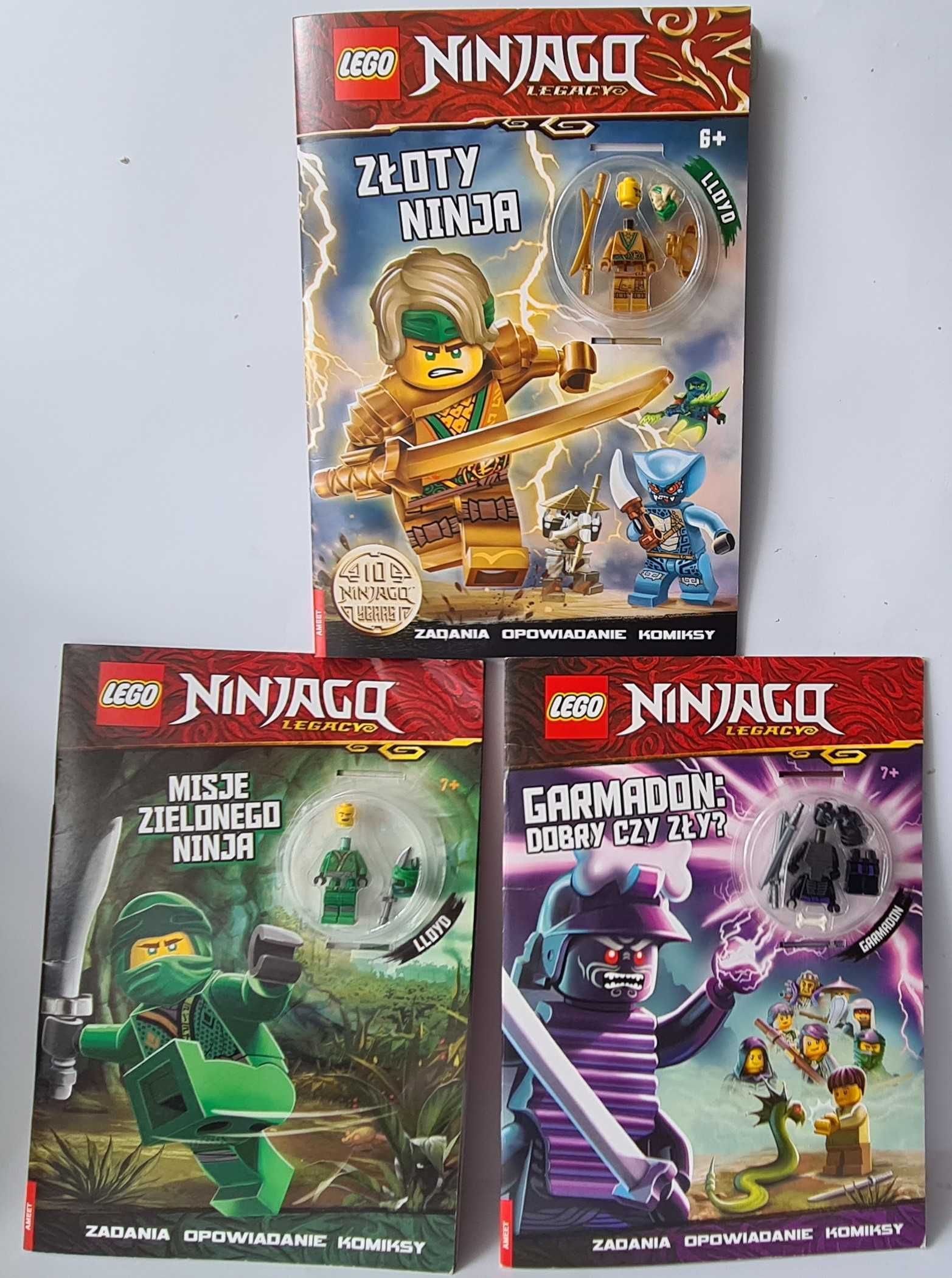 3 X magazyn LEGO Ninjago figurki ZŁOTY NINJA +GARMADON + LLOYD