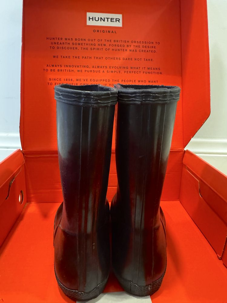 Sprzedam oryginalne kalosze HUNTER r. 28 (UK 10) – czarne