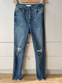 Zara Jeansy z wysokim stanem 38 M