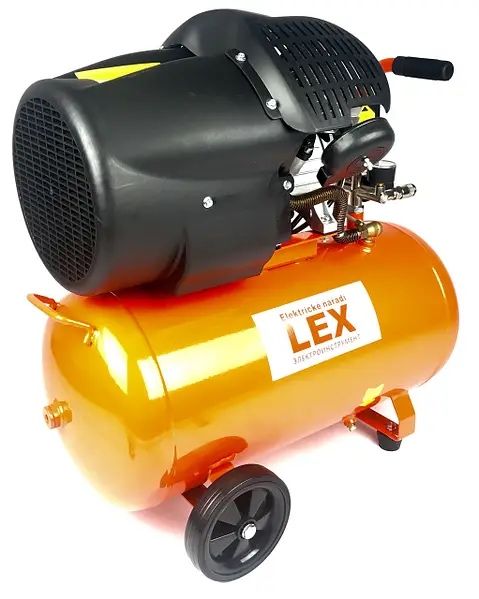 Компресор двоциліндровий повітряний LEX LXC50V | 3.3 кВт | 430 л/хв