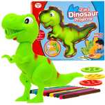 Dinozaur T-rex Rzutnik projektor + pisaki TA0048