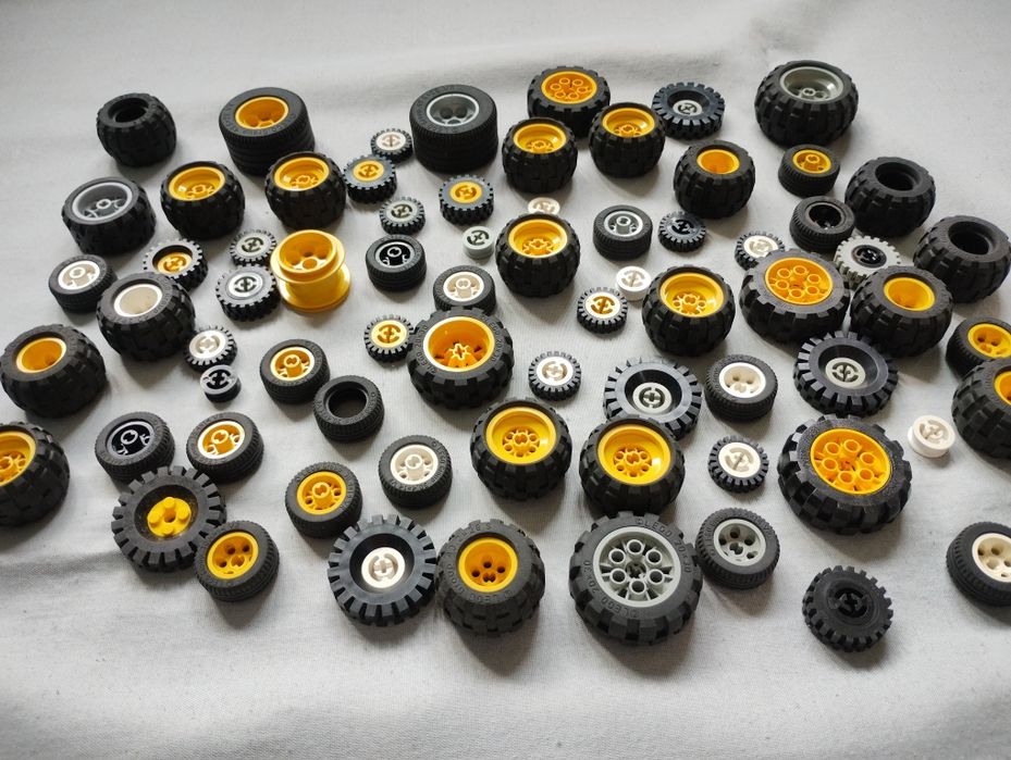 LEGO technic retro vintage koła mix 0,73 kg