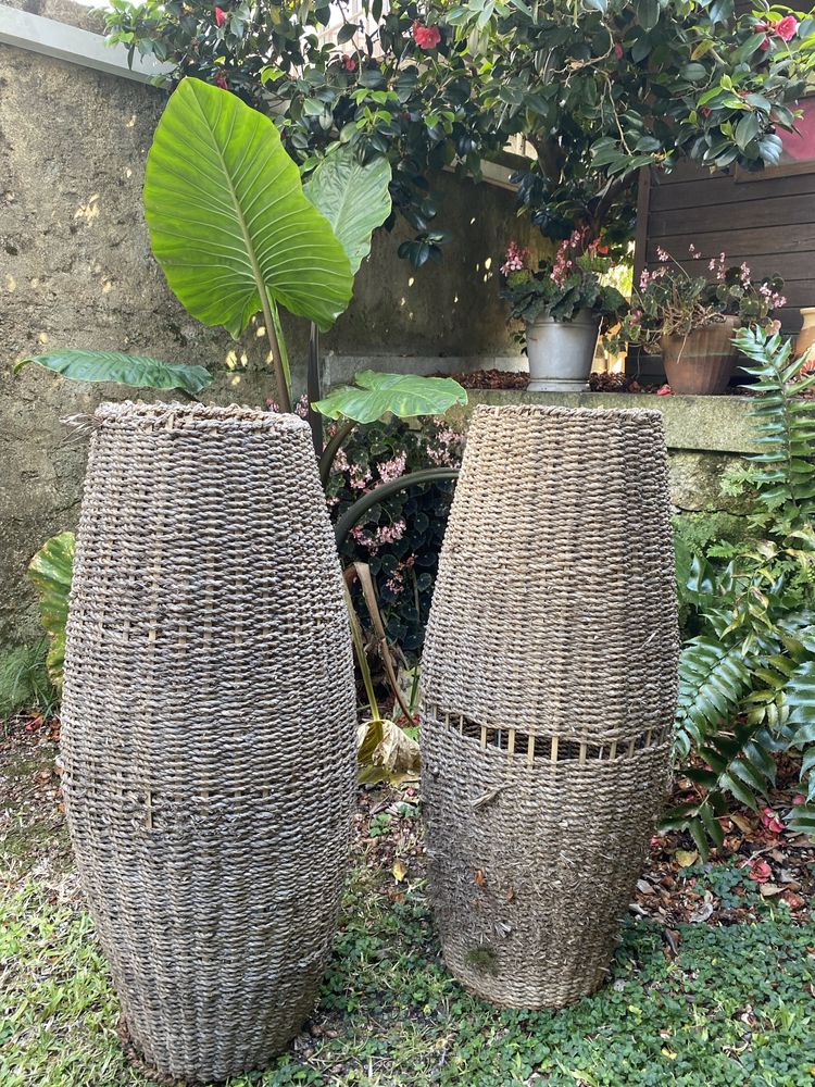 Floreiras Artesanais em Corda – Decoração Rústica/Boho