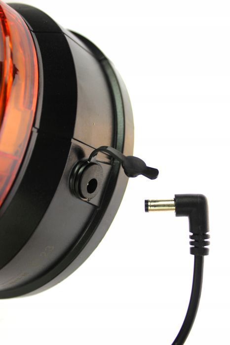 Lampa Ostrzegawcza Led Kogut Na Akumulator 3 Tryby Błysku 8H Pracy