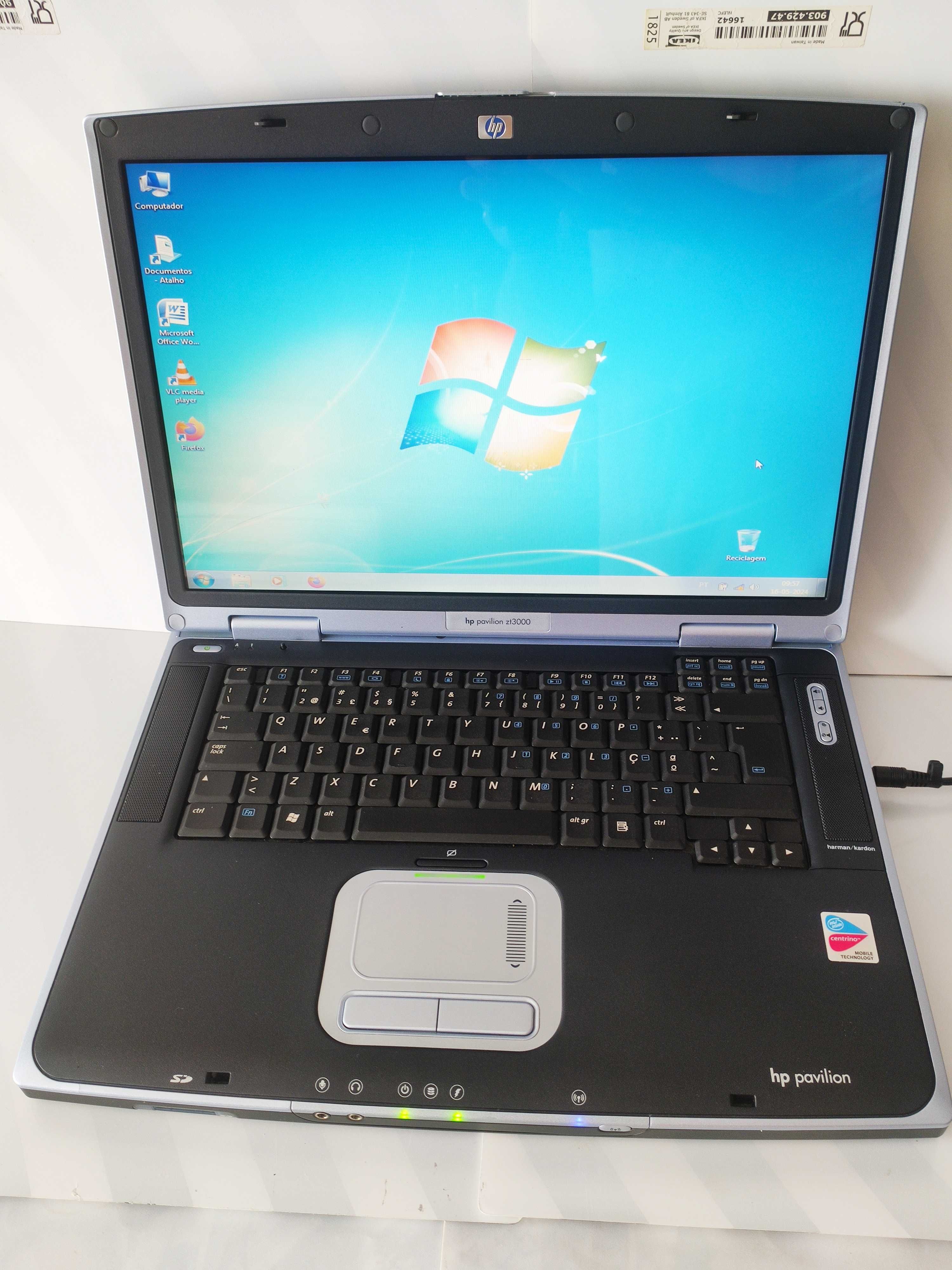Portátil HP Pavilion  Ecrã 15,4''| Intel®Core™ | Windows 7 | Impecável