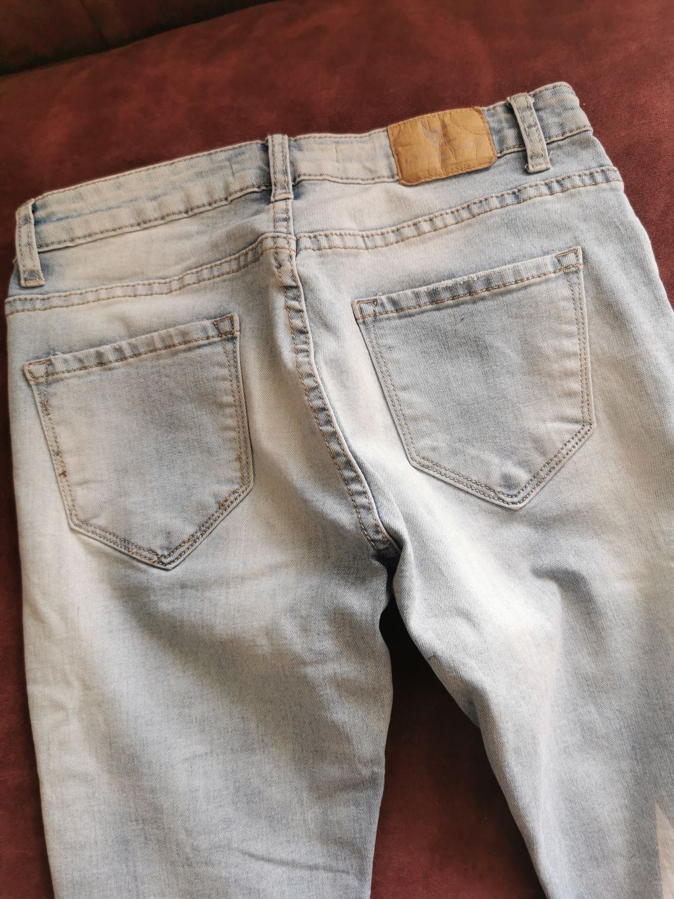 Jeansy skinny print